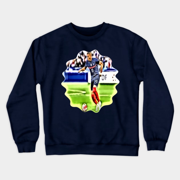 Kylian Mbappe Champion World 2022 Crewneck Sweatshirt by Lebihanto